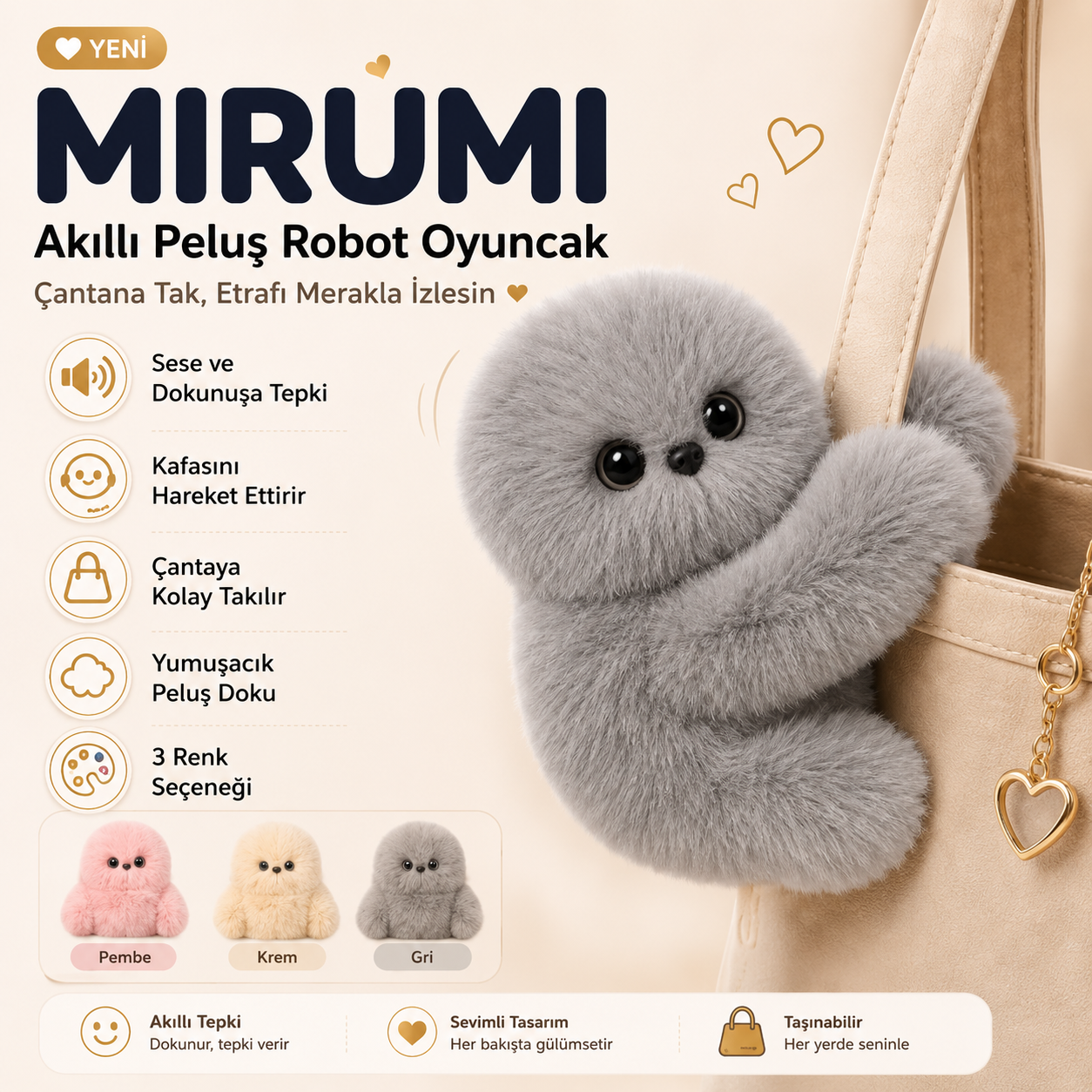 Mirumi Peluş Robot Oyuncak